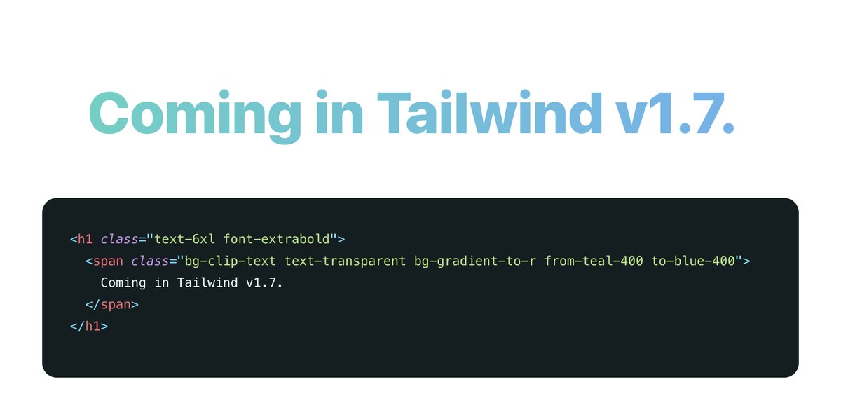 adamwathan's tweet image. 🥳 Opened a PR for gradient support in Tailwind!
The API is perfect if I do say so myself... 💅
github.com/tailwindlabs/t…