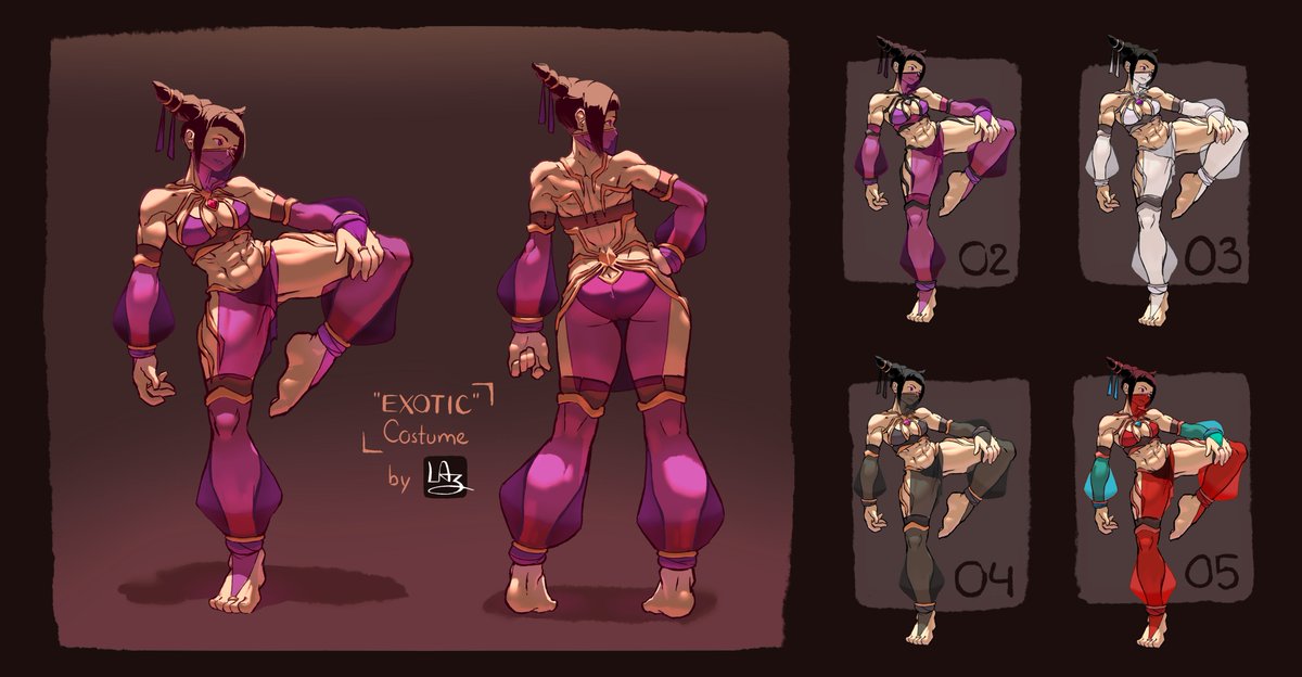 LazTheLazy_'s tweet image. "Exotic Juri", my contest submission
so many other lovely Juri submissions too, ggs
#SFVCostumeDesignContest
