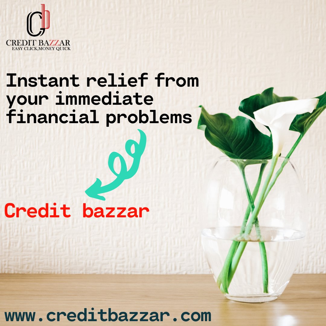 creditbazzar's tweet photo. Get instant relief from your immediate financial problem.
Apply:https://t.co/GznDHHWlnn
.
.
#fastloan #loanapproved #finance #financeindustry #financetips #financialservices #cash #money #invest #morecash #cashmoney #paydayloans #paydayloan #loan #loanservice  #india  #delhi https://t.co/0qh1DllNcy