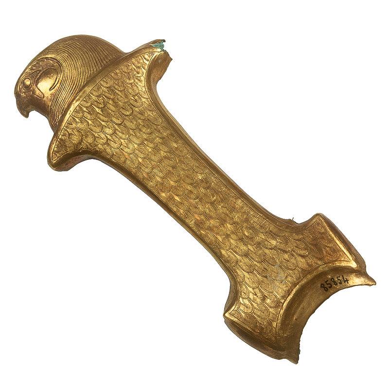 EgyptianMuseumC's tweet photo. #Inspiring #ancientEgypt
@EgyptianMuseumC
Hawk-Headed Dagger Handle
Date: Third Intermediate Period, Dynasty 21
Material: Bronze and gold-leaf.
Measurements: 16 cm (height)
Provenance: Tomb NRT III, Tanis, Eastern Delta.
Register Numbers: JE 85854 https://t.co/A67YiKWrEq