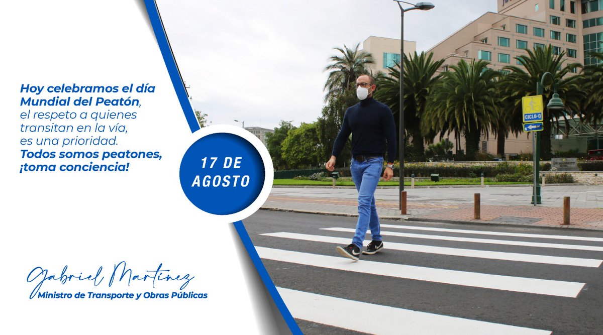 En el #DíadelPeatón ratificamos nuestro compromiso de fortalecer la cultura vial, recordar las obligaciones y el respeto que implica la movilidad a pie. Todos #SomosPeatones.