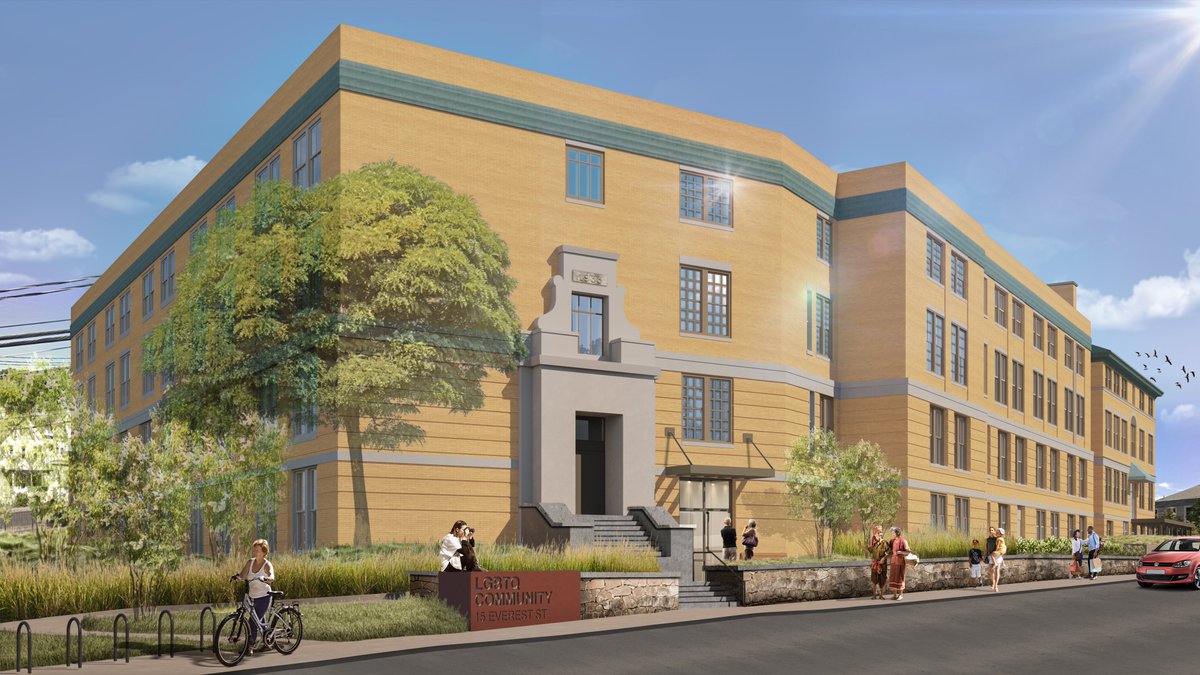 Our adaptive reuse of the historic William Barton Rogers School in Hyde Park received unanimous support from <a href="/bostonplans/">Planning Department</a> last week. With <a href="/PennroseCompany/">Pennrose Company</a>, we are creating 75 units of LGBTQ-friendly affordable senior housing. #inclusivedesign