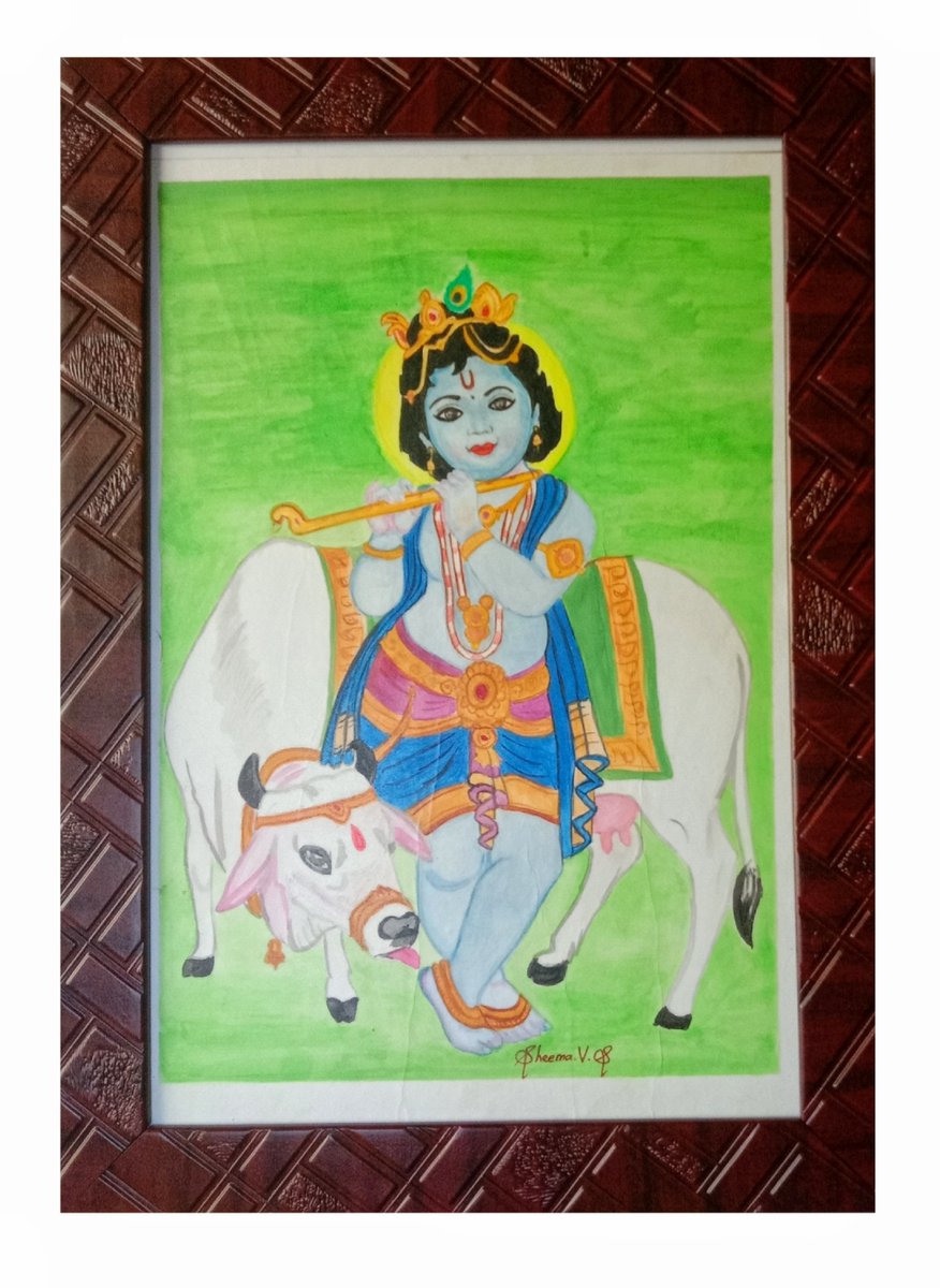cherrychue1's tweet photo. #Krishna #krishnapainting https://t.co/jDYuDgJSzW