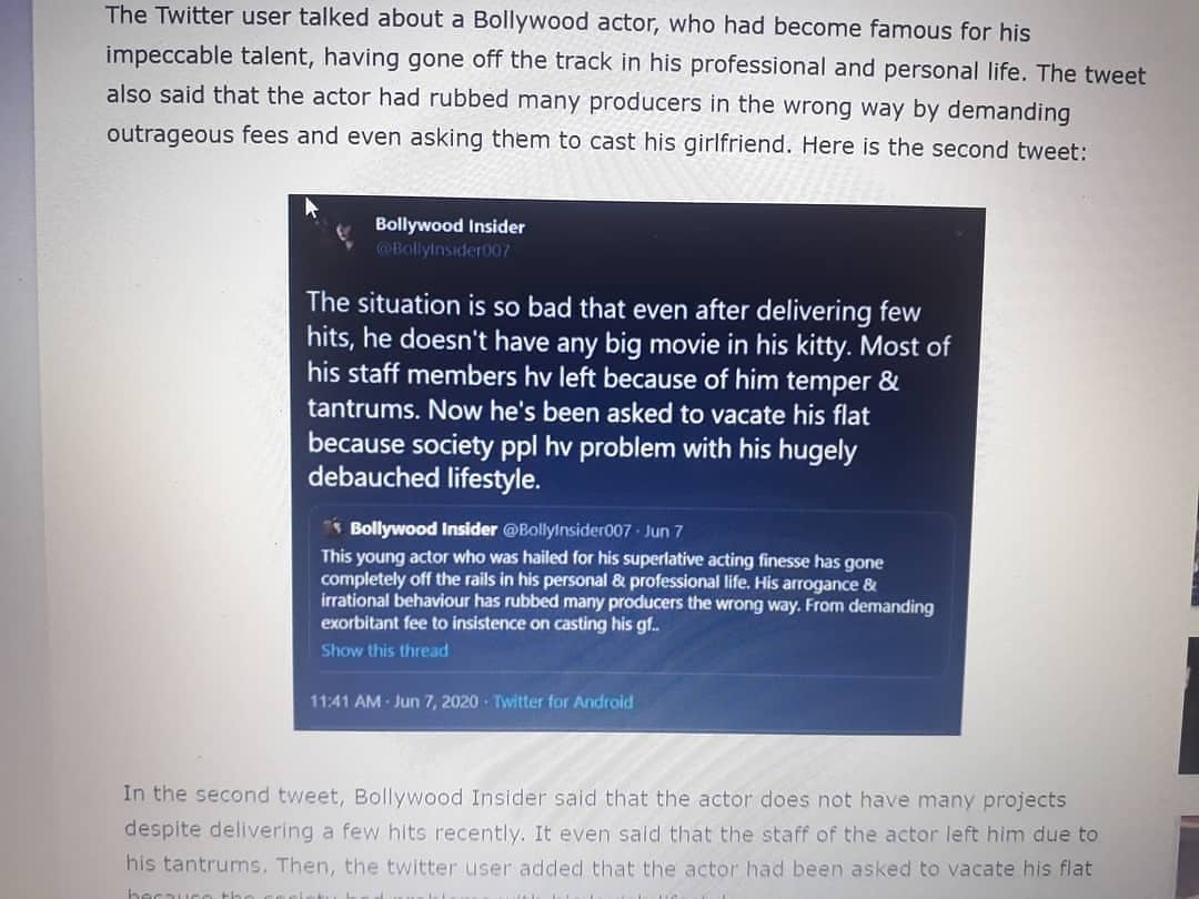 vskutwal5's tweet image. Coincidence no!
C it was planned,started defaming him before his death so one questions his death😤
Fuck off bollywood insider,you bustard
C it was planned, started defaming him before his death so one question his death
We want justice!
#SCApproveCBIForSSR
#SCMonitoredCBIForSSR