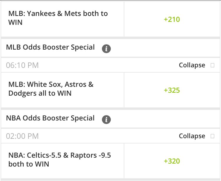 fasteddy3535's tweet photo. BOL Odds boosters need a look every day.  

I’m going to hedge off Mets to create a better Yankees line.

Hedge off Raptors to create a better #AugustTailProject @joeytunes2 Celtics -5.5

+325 is true BOL odds +270, why not?

Bruins is a flawed hedge on my Hurricanes futures. https://t.co/ZSXKCMypu3