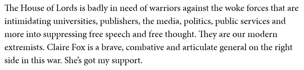 Their intellectual Freikorps needs "warriors", so they can't afford to be picky. All that moralistic huffing and puffing about the Provos suddenly forgotten; there might be students who don't think Douglas Murray is one of the great minds of our time, so that takes priority.