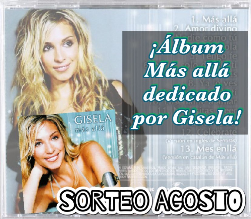 GiselaClub's tweet photo. DNI, dirección, código postal, localidad, provincia, e-mail, teléfono de contacto y usuario de Twitter e instagram) a censo@giselaclub.com ¡Es totalmente gratuito! #gisela #singer #actress #sorteoagosto #sorteoclubfansgisela #másallá https://t.co/K71slb65VV