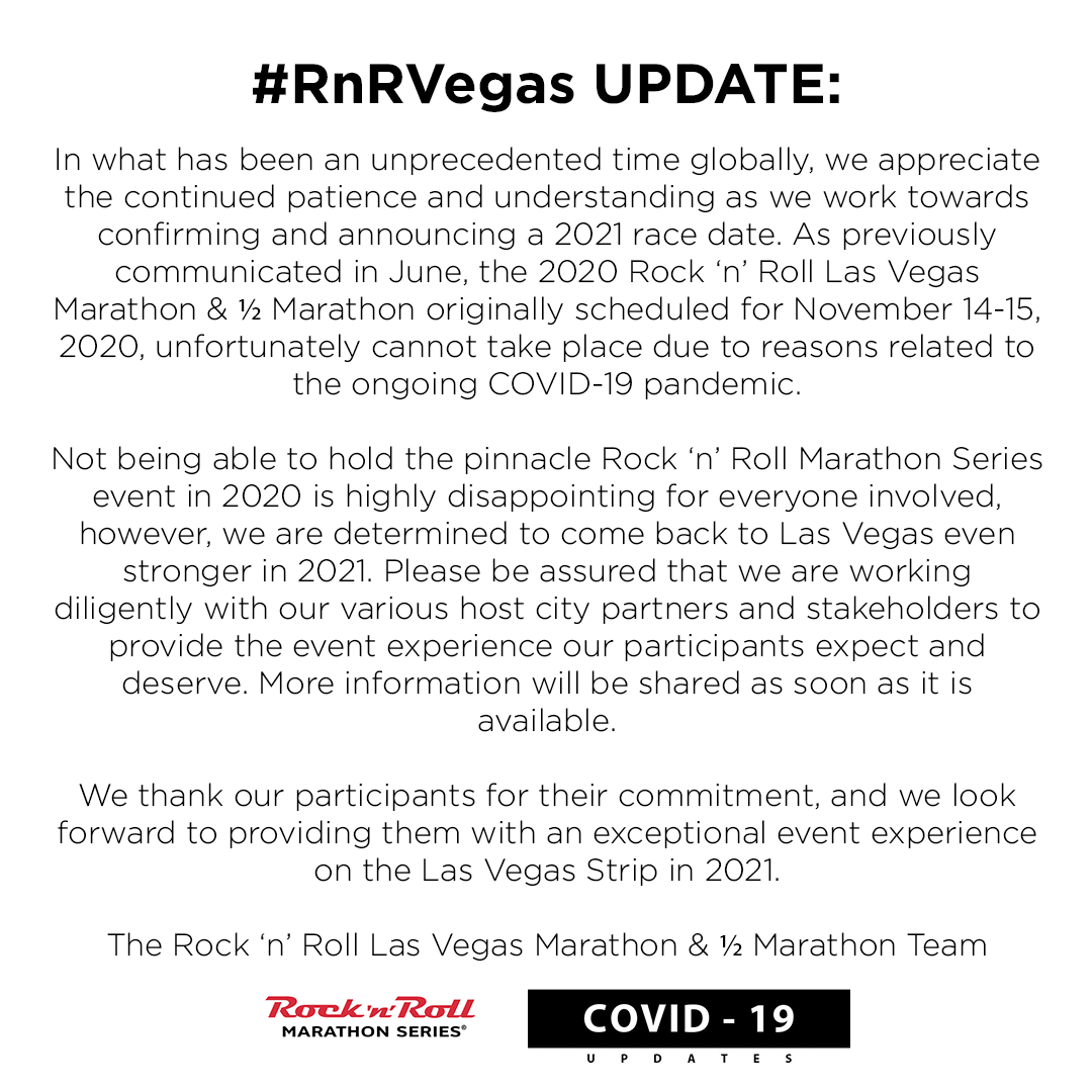 RunRocknRoll's tweet photo. #RnRVegas UPDATE: https://t.co/xzKD29cimt