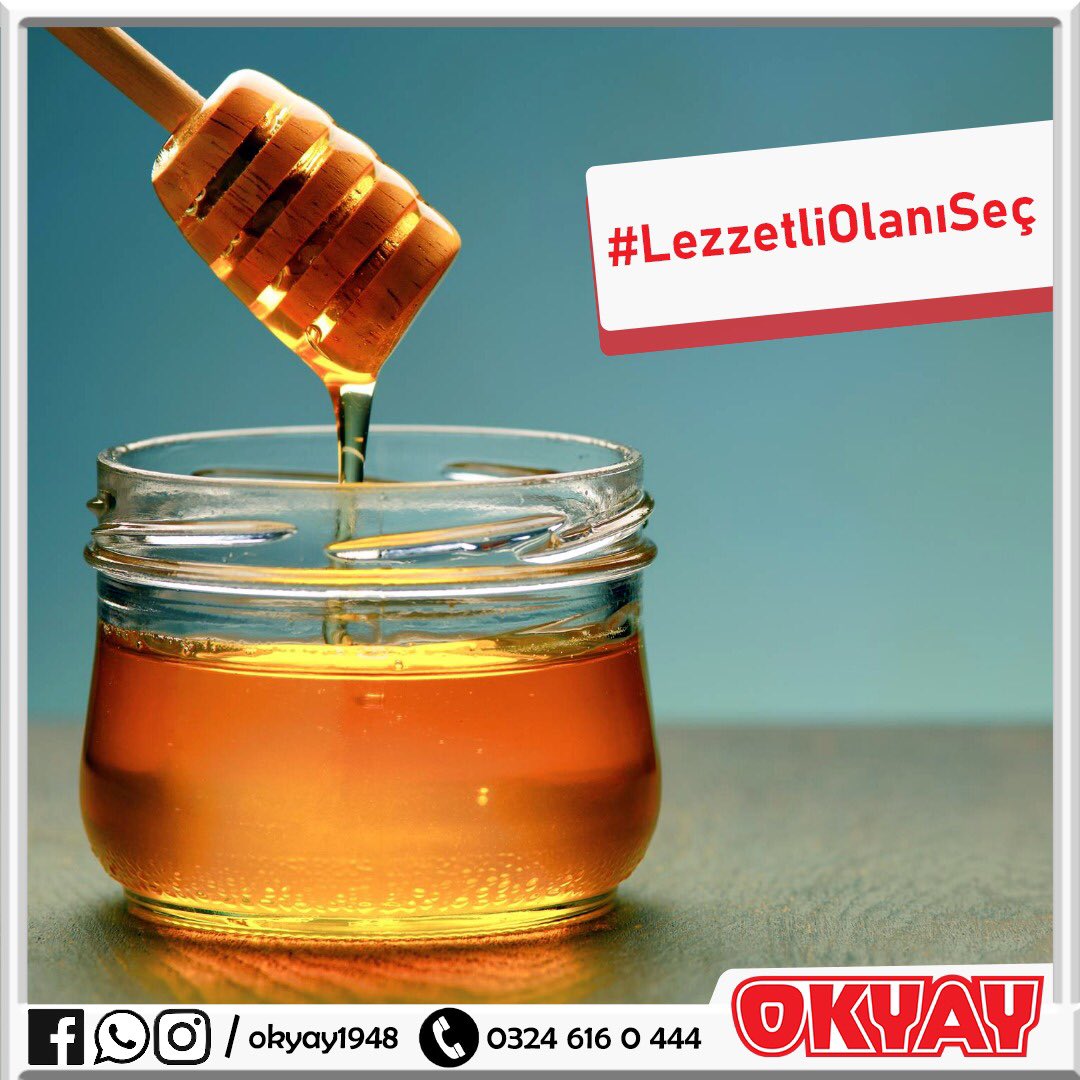 Doğallığıyle sofraların vazgeçilmezi OKYAY Bal :)  #LezzetliOlanıSeç

Tüm ürünlerimiz ve siparişleriniz için okyayhelva.com.tr adresini ziyaret edebilir ve 0324 616 0 444 sipariş hattımız ile iletişime geçebilirsiniz.-