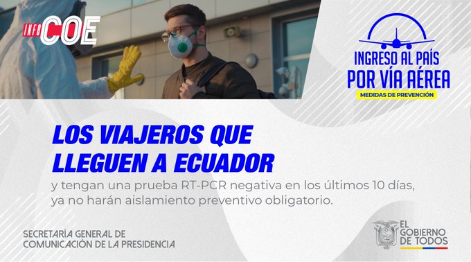 Ecuador ha reabierto para llegadas internacionales con una p - Coronavirus: Experiencia en Francia y Suiza ✈️ Foro General de Viajes