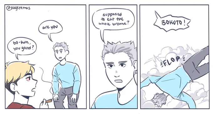 tw // drugs 

i drew this last night when i was high af so heres some bokuto and atsumu shenanigans 