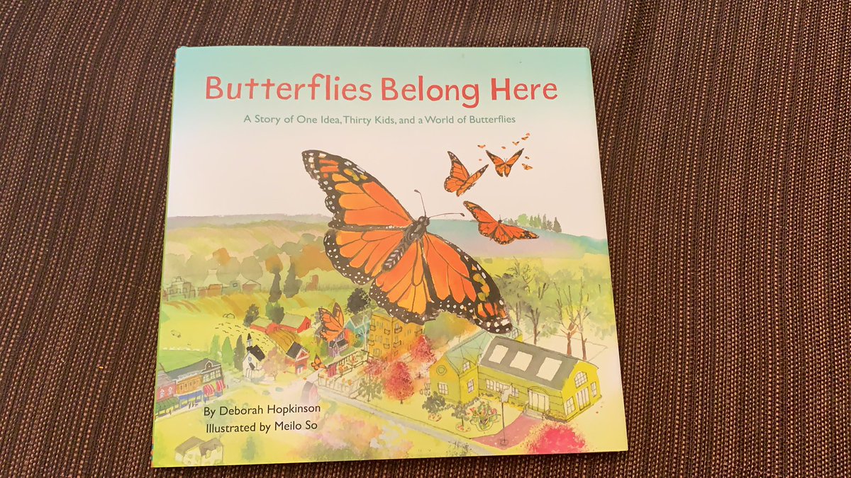 What an amazing story filled with facts, finding out who you are, how you can help, and the transformation we all go through!  If you teach butterflies (or love them) pick up this book!  #bookposse <a href="/ChronicleKids/">Chronicle Kids</a> <a href="/Deborahopkinson/">Deborah Hopkinson</a> #meiloso