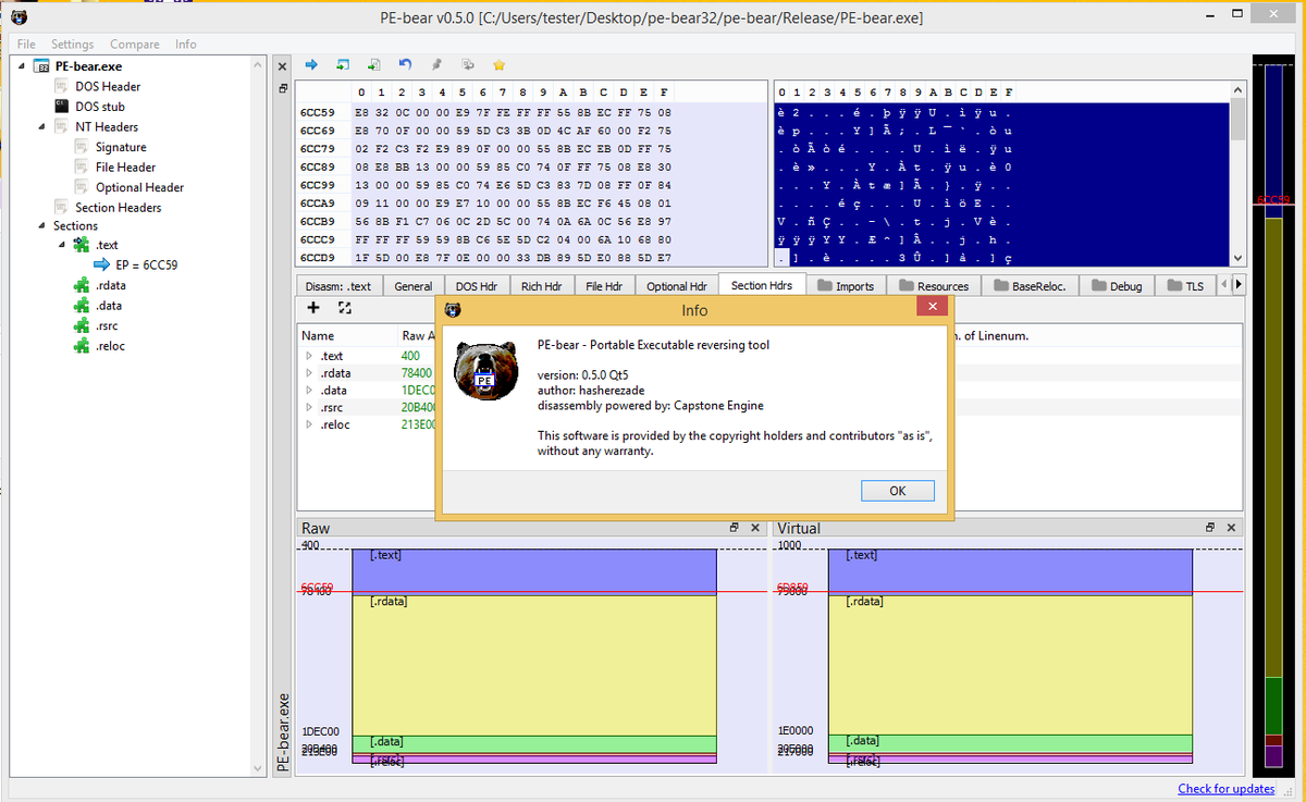 Hasherezade New Release Pebear 0 5 0 Refactored To Qt5 Yes Finally T Co Njxupfyus5