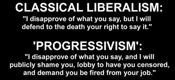 And to all the classical liberals out there: At this juncture in History ask yourself: -Do you have more in common with libertarians and conservatives or with the leftists?-Do you think those leftists will protect your right to free speech and thought?