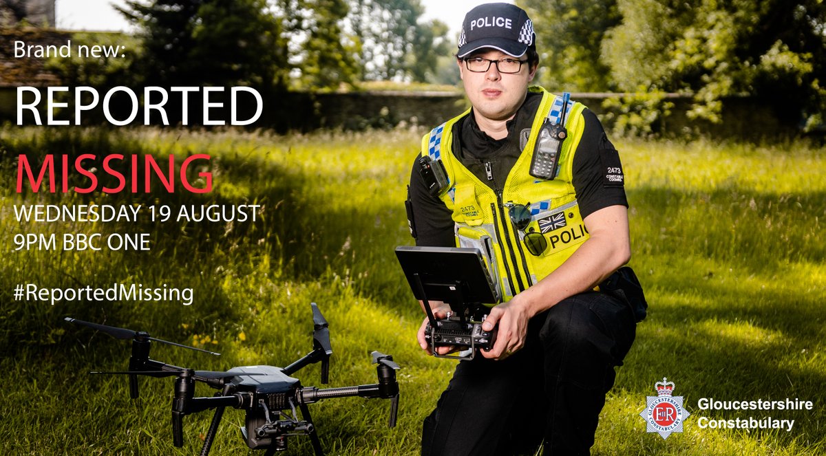 Glos_Police's tweet image. Don't forget #ReportedMissing starts on Wednesday (19 August) at 9pm on @BBCOne. Tune in to follow our investigation into the disappearance of two people who are living with #dementia.