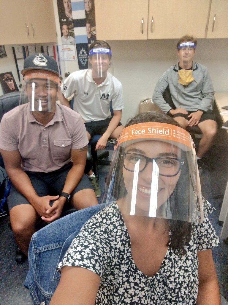Miss_Minicucci's tweet photo. @MulgraveSchool PHE teachers are all smiles with our new face shields! https://t.co/V8PszaDlZa
