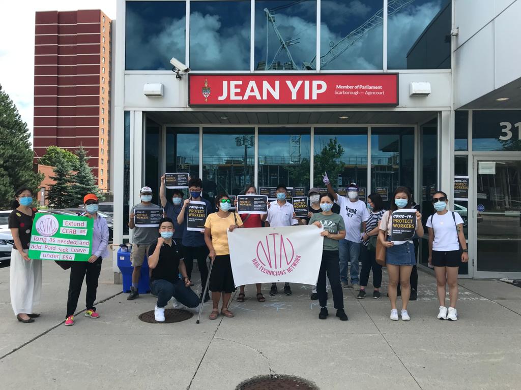 Nailsalonworker's tweet photo. @fairwagesnow Nail Technicians' Network supports CERB extension as long as workers need https://t.co/nlVLrEFVhK