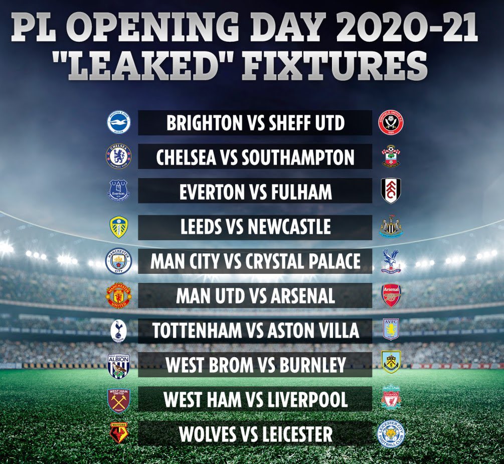 Premier League opening Day Fixtures Leaked New Signings To Make Debut