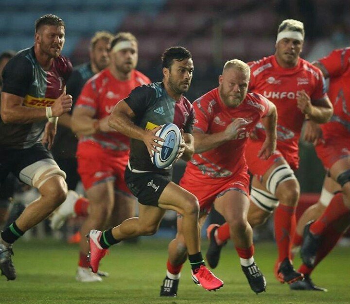 #Inglaterra - Martín Landajo, el destacado en el regreso de la Premiership.

El medioscrum argentino fue elegido mejor jugador del partido en el triunfo de Harlequins sobre Sale Sharks.

💻 Todo lo que pasó en la fecha 14 y la tabla de posiciones acá 👇rugbychampagneweb.com/Noticia/inglat…