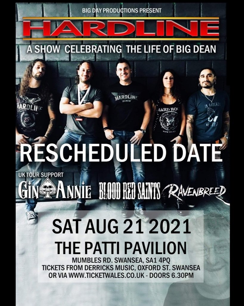 Rescheduled show announcement :
This decision has been made with agents and bands to make sure everyone is safe and we dont want to leave it any later to reschedule the shows. 
Hardline will now be on Saturday August 21st 2021
derricksmusic.co.uk/Tickets.html?e…
Original tickets still valid.