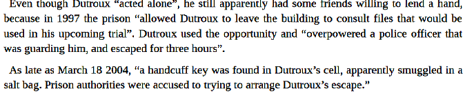 The official story, Dutroux acted alone, it appears even the public prosicutor was persuaded that all evidence pointing to a paedo ring was fantasy.