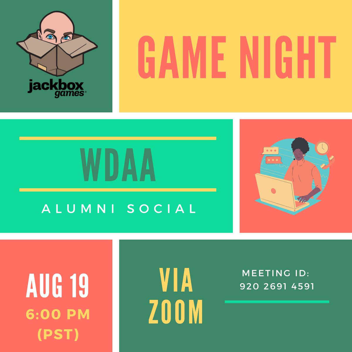 We know y’all aren’t doing anything Wednesday night, so come join us and hang out for a bit. Promise, it’ll be worth it and if it’s not, you can just leave the zoom and binge watch The Umbrella Academy.