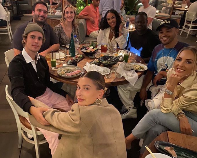 Very fun and happy dinner with ⁦@reneeverm⁩, ⁦@justinbieber⁩, ⁦@haileybieber⁩, ⁦@poobear⁩, ⁦@StyleMEMaeve⁩<a class="tags" target="_blank" title="On Twitter" href="/?out=eyJ0eXAiOiJKV1QiLCJhbGciOiJIUzUxMiJ9.eyJpYXQiOjE3MTk1NzE1MDQsImlzcyI6InR3cG9ybnN0YXJzLmNvbSIsIm5iZiI6MTcxOTU3MTUwNCwiZXhwIjoxNzUxMTA3NTA0LCJyZWRpcmVjdF91cmwiOiJodHRwczovL3R3aXR0ZXIuY29tL3JlbmVldmVybSJ9.eHnSTuHHJaf_VtvxlSvGUdZlx8BW7igTUeElp2lk88ZhgpIn72ssrftGWYoHIYrAjiwYBAASPShICZ1vwRlyrQ">@reneeverm</a><a class="tags" target="_blank" title="On Twitter" href="/?out=eyJ0eXAiOiJKV1QiLCJhbGciOiJIUzUxMiJ9.eyJpYXQiOjE3MTk1NzE1MDQsImlzcyI6InR3cG9ybnN0YXJzLmNvbSIsIm5iZiI6MTcxOTU3MTUwNCwiZXhwIjoxNzUxMTA3NTA0LCJyZWRpcmVjdF91cmwiOiJodHRwczovL3R3aXR0ZXIuY29tL2p1c3RpbmJpZWJlciJ9.POpKIbwP2nbBvDi30GdANpj1-YCFQs7sjr29MPfx0IIPWb2MrcCa-MzDuEvyADL8H6SfmG-Ha2cAHB0srhR9rQ">@justinbieber</a>