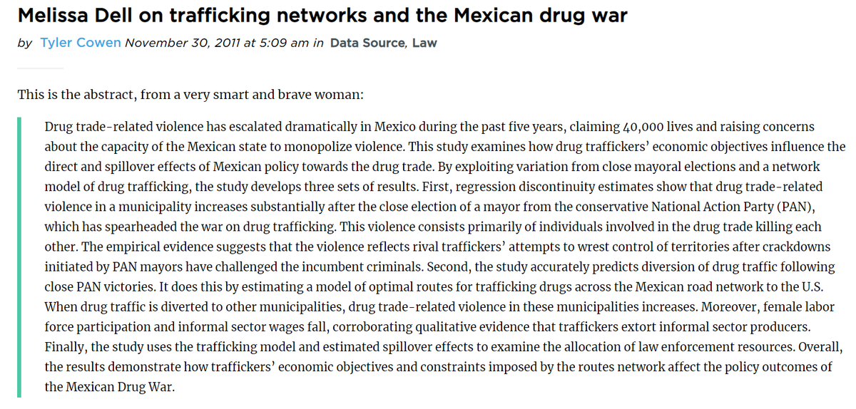 I'd also love to see a proper ecological study done by someone with the relevant expertise. I can help find fundingMaybe somebody like Melissa Dell? Or someone she knows?  https://marginalrevolution.com/marginalrevolution/2020/06/what-should-i-ask-melissa-dell.htmlI'd love to at least hear her weigh inRT to  @tylercowen?