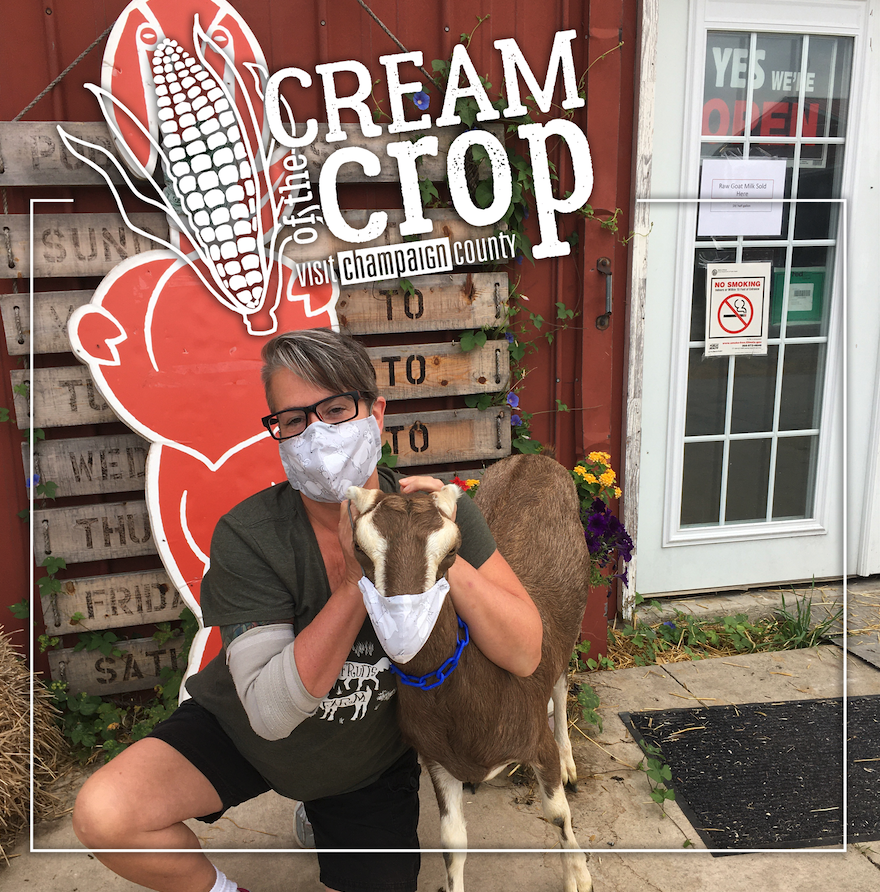 experience_cu's tweet photo. Shoutout to our latest Cream of the Crop winner, Lisa from @PrairieFruits! 🐐

Thank you for all you're doing Lisa to create #OutsideofOrdinary experiences and keep Champaign County Safe.

#VisitChampaign https://t.co/FitlN2f2Vm