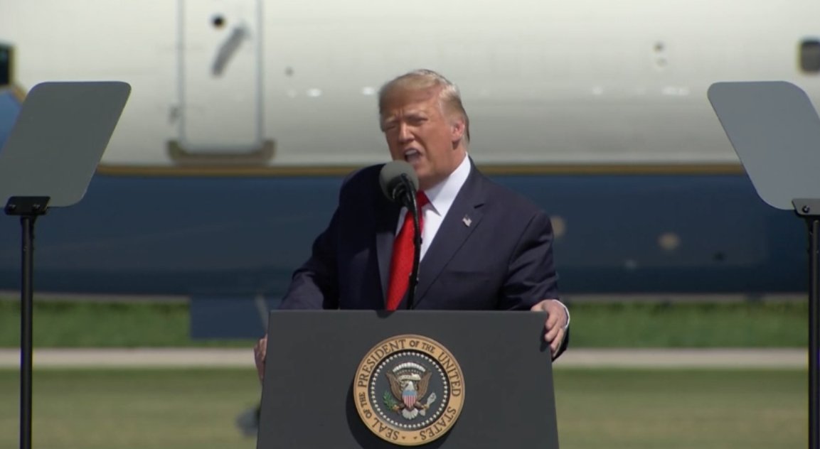 "We like this deal. Don't do anything irrational," farmers pleading with him after  #China made big soybean, corn purchases as part of the trade deal with the US,  @POTUS says at the airport in Mankato, Minnesota.
