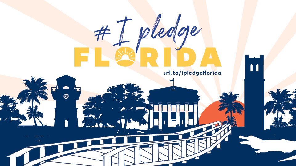 UFLChE's tweet photo. Have you taken the pledge? Join UF faculty, staff, and students in committing to keep our community in good health by taking the COVID safety pledge and honoring it during the upcoming semester. 

👉 #IPledgeFlorida COVID safety pledge website https://t.co/Hrth3UR37k https://t.co/iOp7eXA919