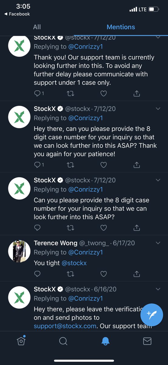 Conrizzy1's tweet photo. @stockx it’s been 3 months now and you’re still currently looking further into my case? Great customer service 👏🏽👏🏽👏🏽👏🏽👏🏽👏🏽👏🏽👏🏽 https://t.co/L8kN6E8JdW