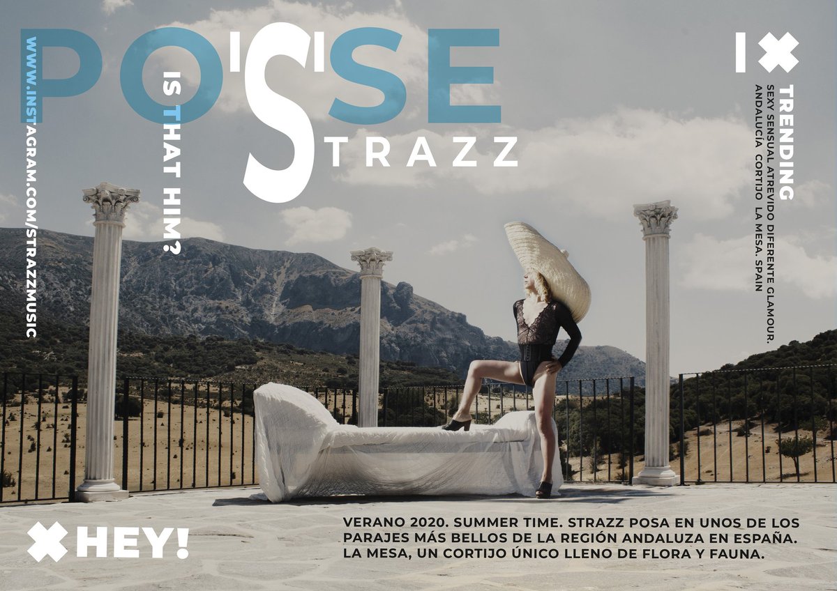 strazzmusic's tweet photo. STRAZZ posa en uno de los parajes más bellos de la región Andaluza en España. LA MESA, un Cortijo único lleno de flora y fauna.

#strazz #spain #Jaén #androgynous  #andalucia #live #strazzyloszeta #strikeapose
#popmusic #pose #sierramagina https://t.co/m1zyF0Sg4N