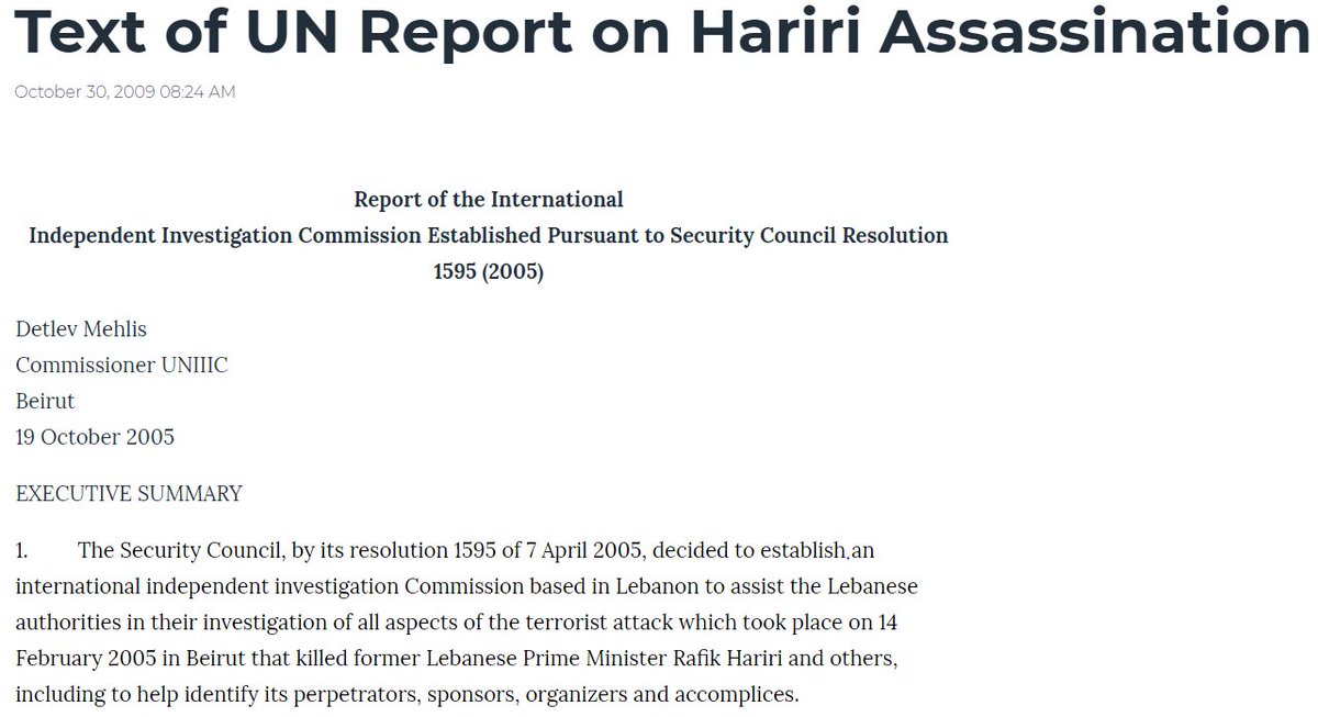Experts concluded explosives most probably placed in white Mitsubishi Canter pickup truck that may have had a gray tarp covering load, estimated 1000kg of high explosive, prelim analysis soil sample of crater shows TNT7/ https://www.voanews.com/a/a-13-2005-10-21-voa2/293713.html