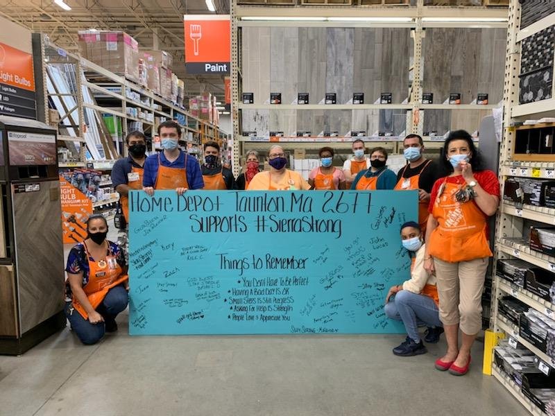 Home Depot Taunton, Ma 2677 supports #sierrastrong 

<a href="/corelli189/">Lori Corelli</a> <a href="/jamespoole26/">James Poole</a> <a href="/tauntonHD2677/">Taunton HD 2677</a> <a href="/JasonArigoni/">Jason Arigoni</a>