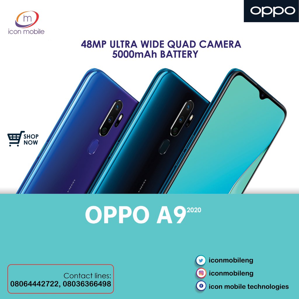 iconmobileng's tweet photo. The  #A92020 is just what you need to capture memories. 
Available in stores. DM for more info.
#iconmobileng #oppo https://t.co/6QCowUY1gb