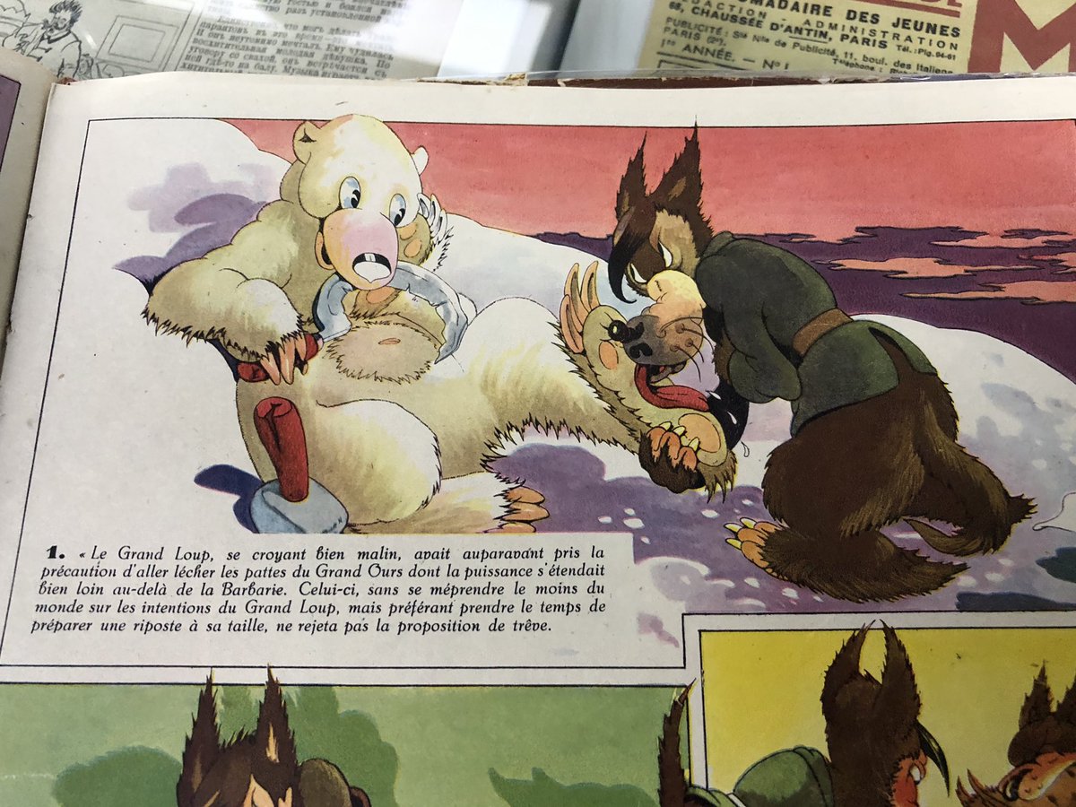 А вот этот комикс был выпущен в преддверии Второй Мировой войны, здесь Гитлер лижет пятки Сталину,  так видели художники ту действительность... #комиксы