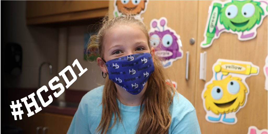 We are so excited to welcome students back to school on Monday, August 24.  Even though we will begin the year in eLearning, and we have many students in our Online Academy, we want to celebrate our first day!  Don't forget to tag #HCSD1 in all your first-day pics!