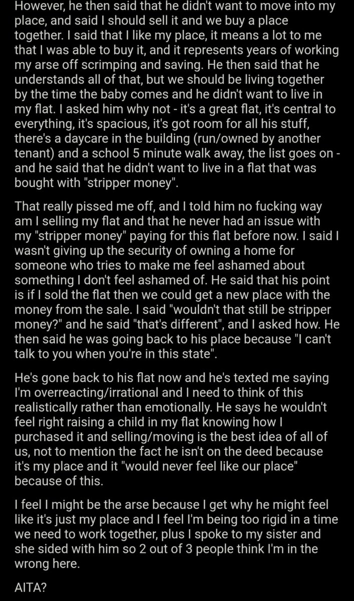 AITA for refusing to sell the place I bought with "stripper money"?  https://bit.ly/2E7rDVE&q...