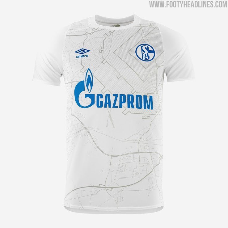 1: Schalke with a magnificant kit and the map of the Veltins Arena and the sorrounding areas which will help David Wagner get swiftly out of there when he gets them relegated.