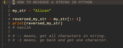 flowfelis's tweet image. Day 33/100 of #100DaysOfPythonTips. Another commonly asked interview question is -&amp;gt; How would you reverse a string in Python? Like this 🕶️😎
#Python #Python3 #100DaysOfCode #CodeNewbie