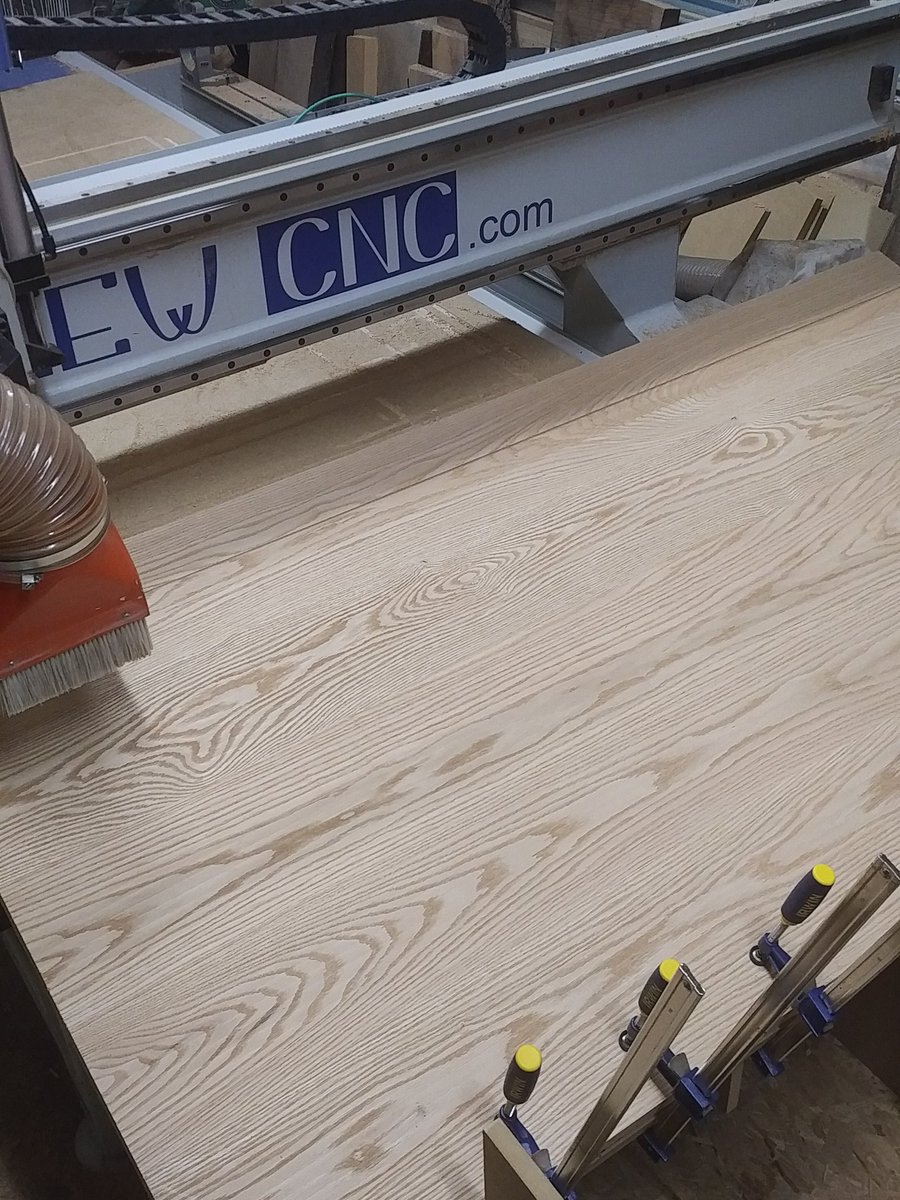 TimberArtCnc's tweet photo. #CNC thank goodness for the extra X axis
Lenght, allows machining of a 72" mortise ! https://t.co/tqLr0Kf9YU