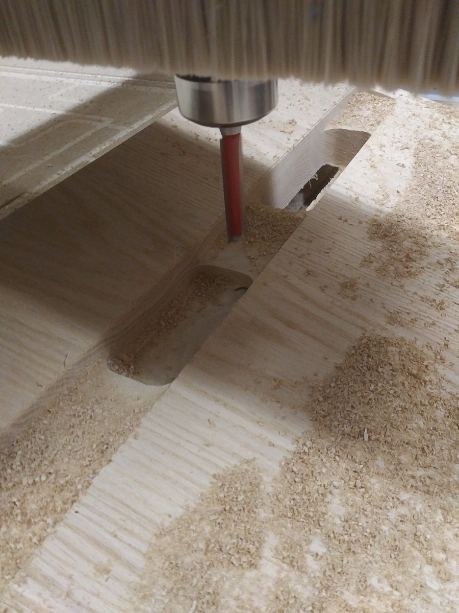 #CNC thank goodness for the extra X axis
Lenght, allows machining of a 72" mortise !