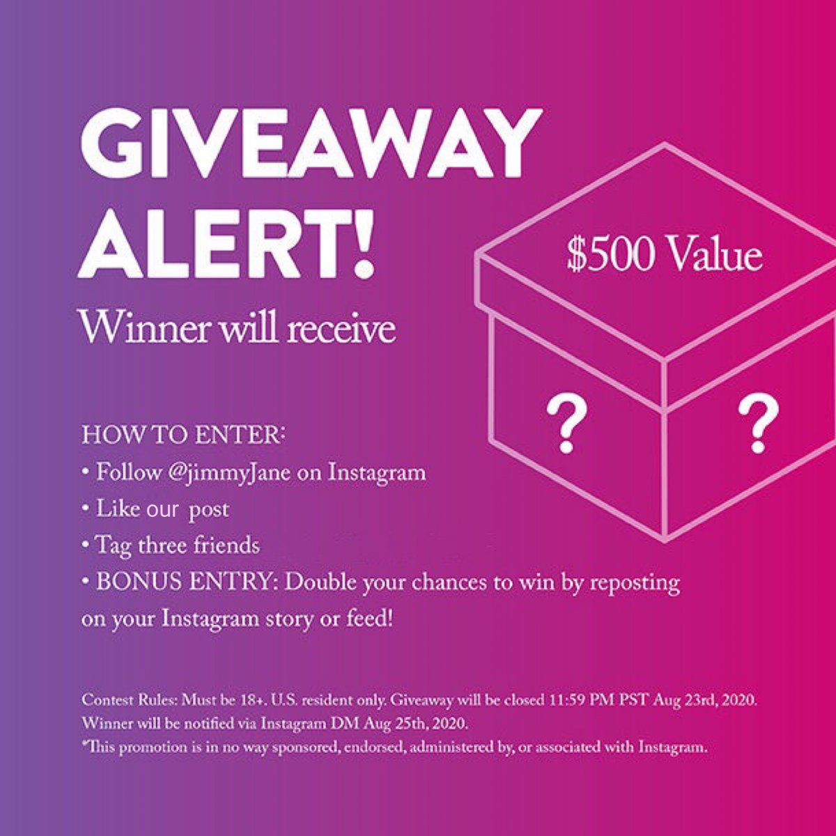 jimmyjane's tweet photo. Want to win a box of JimmyJane toys valued at $500? Head to our Instagram & check out our latest post to enter!!
#JimmyJane #Win #Giveaway #RomanceAwarenessMonth https://t.co/15GjyYCcDy