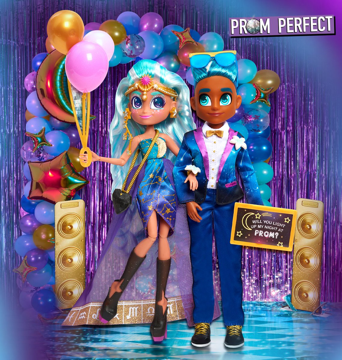 hairdorables's tweet photo. INTRODUCING… Prom Perfect Neila and Logan! They are ready to light up the dance floor and they look totally #PromPerfect!! https://t.co/H0Pk1JN9b0