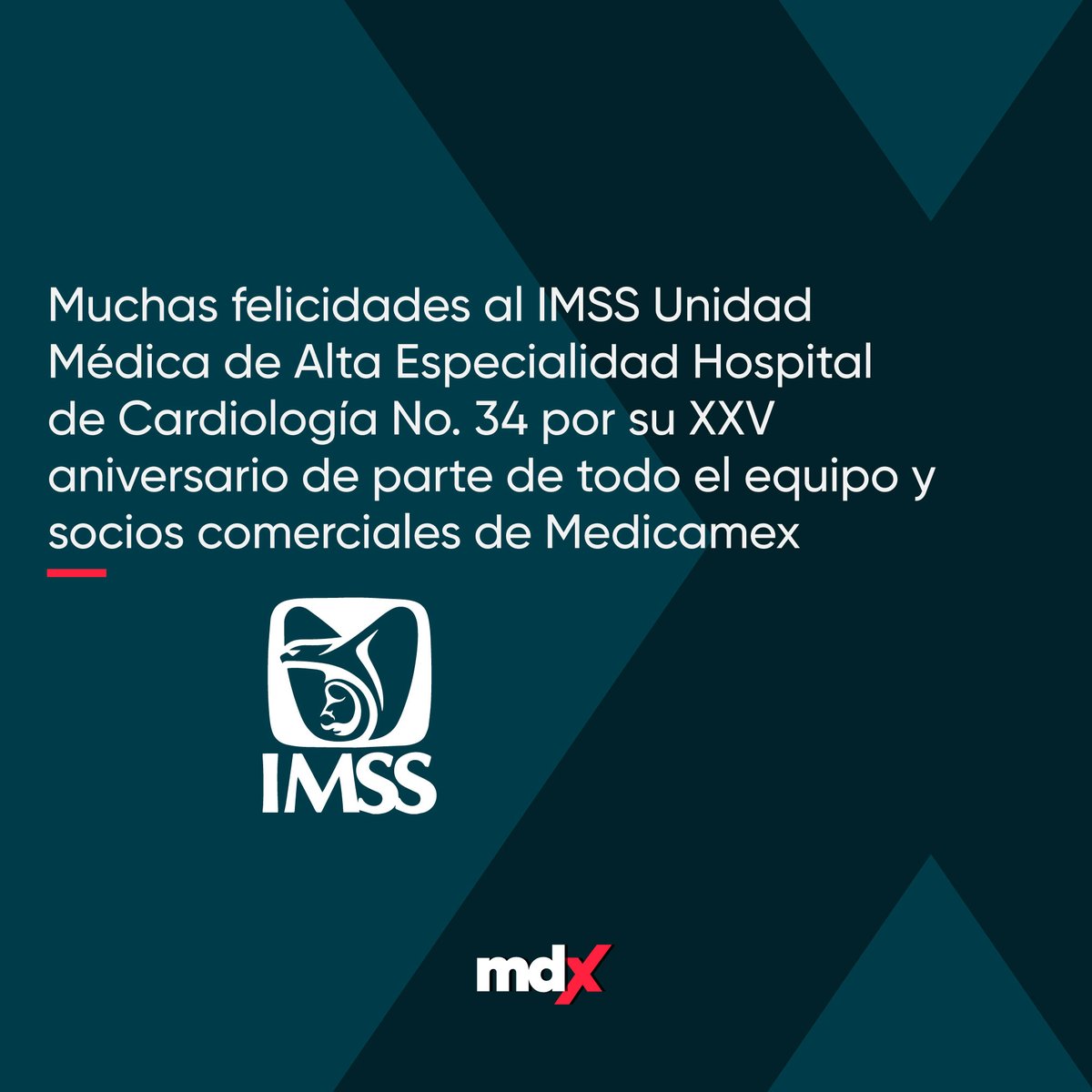 medicamex's tweet photo. Medicamex felicita a la Clínica #34 del IMSS por su aniversario.

#Imsstagram #SeguroSocial #Medicamex #SomosMedicamex #FortaleciendoResultados https://t.co/mwv11UqcA4