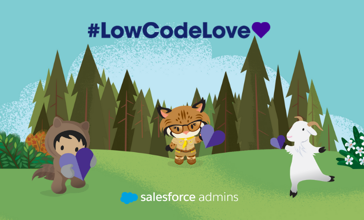SalesforceAdmns's tweet photo. Fall in #LowCodeLove! 
💜Learn from Salesforce experts on automation, change management and security
💜Complete 1 of 3 trailmixes 
💜Enter to win prizes 
➡️https://t.co/kmUb2Ttsue

Restrictions apply, see Official Rules. #Sweepstakes https://t.co/y4aKDYFsC4