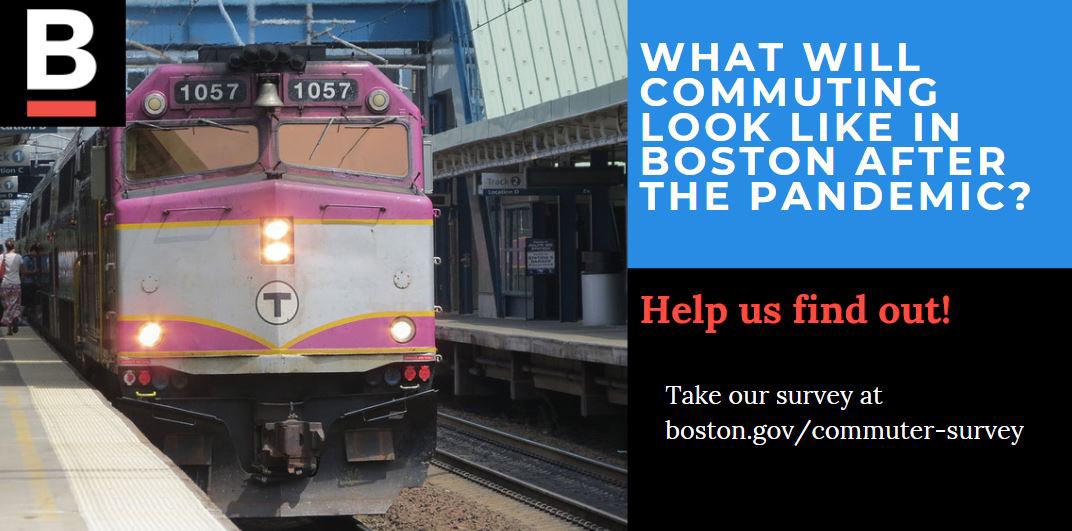 The <a href="/CityOfBoston/">City of Boston</a> is building a long term transportation plan to support Boston employees. In partnership with A Better City, we will survey employees in Boston on how they think about getting to work-before, during, &amp; in the anticipated future beyond the current corvid pandemic.