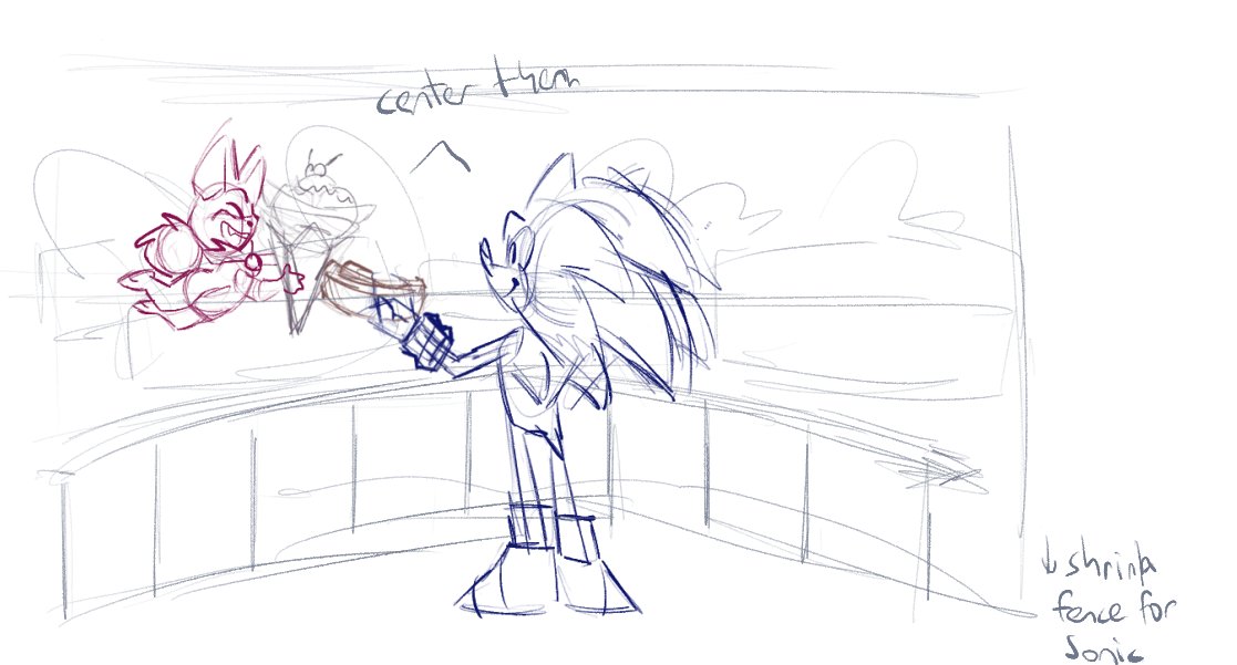 RocketDoesArt's tweet photo. Apodos Day WIPs! I didn't pose a model for this one (gasp) and had to color correct the bastard TWICE and i'm still not entirely happy with the finished result, but y'know what? There's always next week. #sonicthehedgehog #sonicunleashed #wip https://t.co/PT1m1yV5Ko