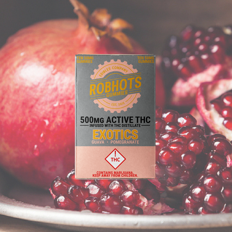 greensourcemmj's tweet photo. @RobhotsEdibles 500mg  EXOTIC GUAVA/POMEGRANATE Gummies infused with Distillate; Great for high tolerance users! #coloradosprings #colorado #robhots #gummies #distillate #distillateinfused #potent #medical #MMJ https://t.co/QNijKCkicd